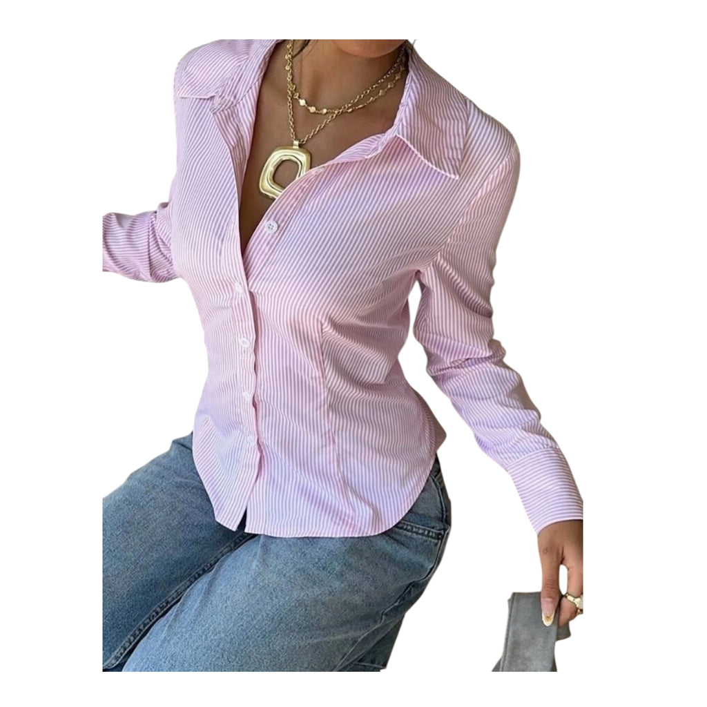Rose Pinstripe Shirt