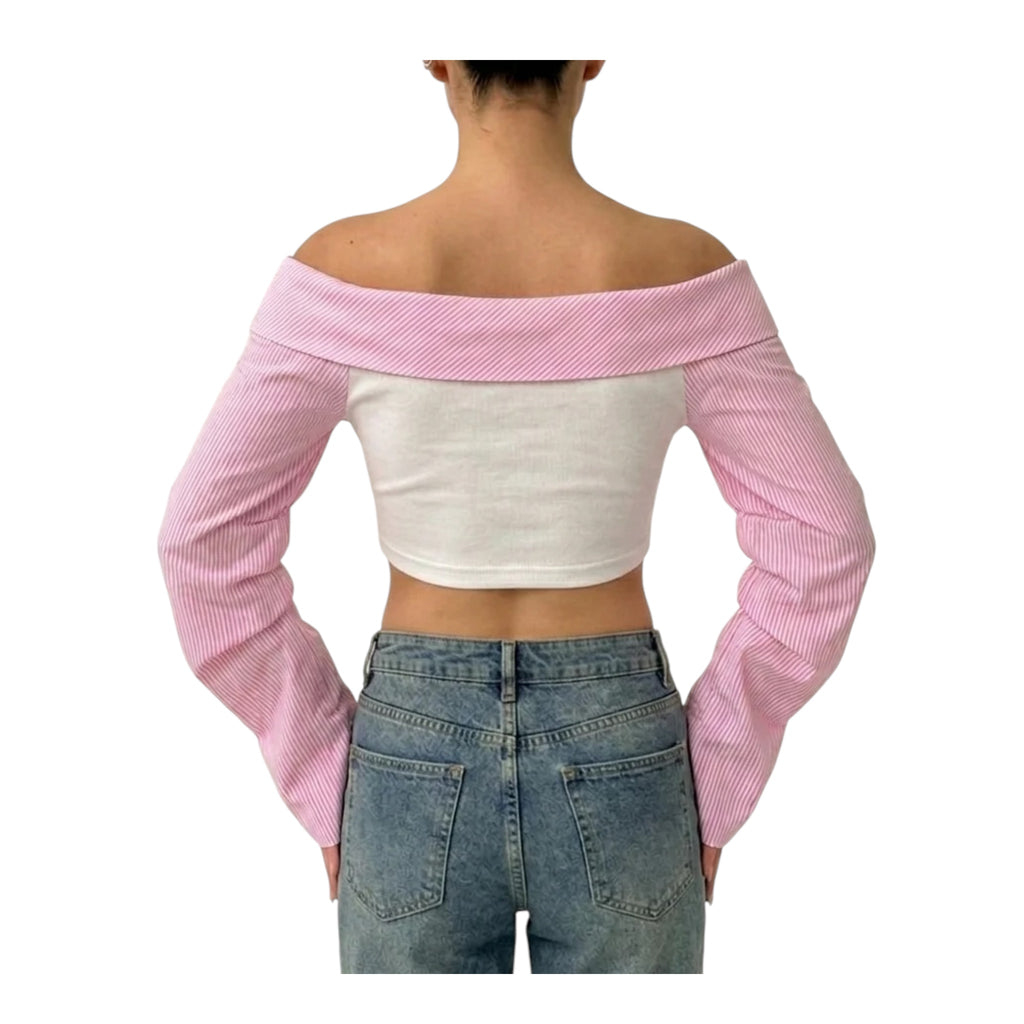 Pink Muse Off-Shoulder