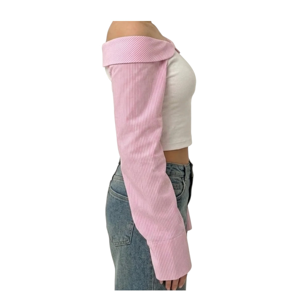 Pink Muse Off-Shoulder