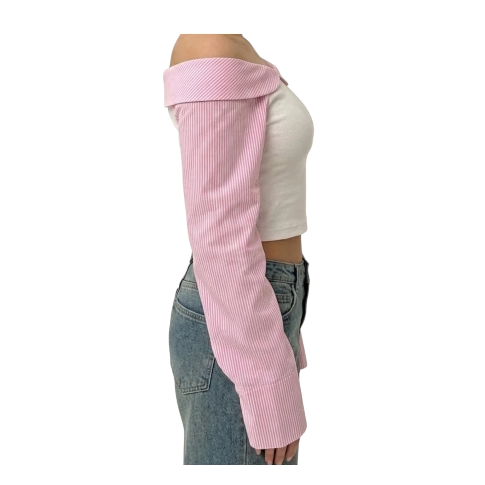 Pink Muse Off-Shoulder