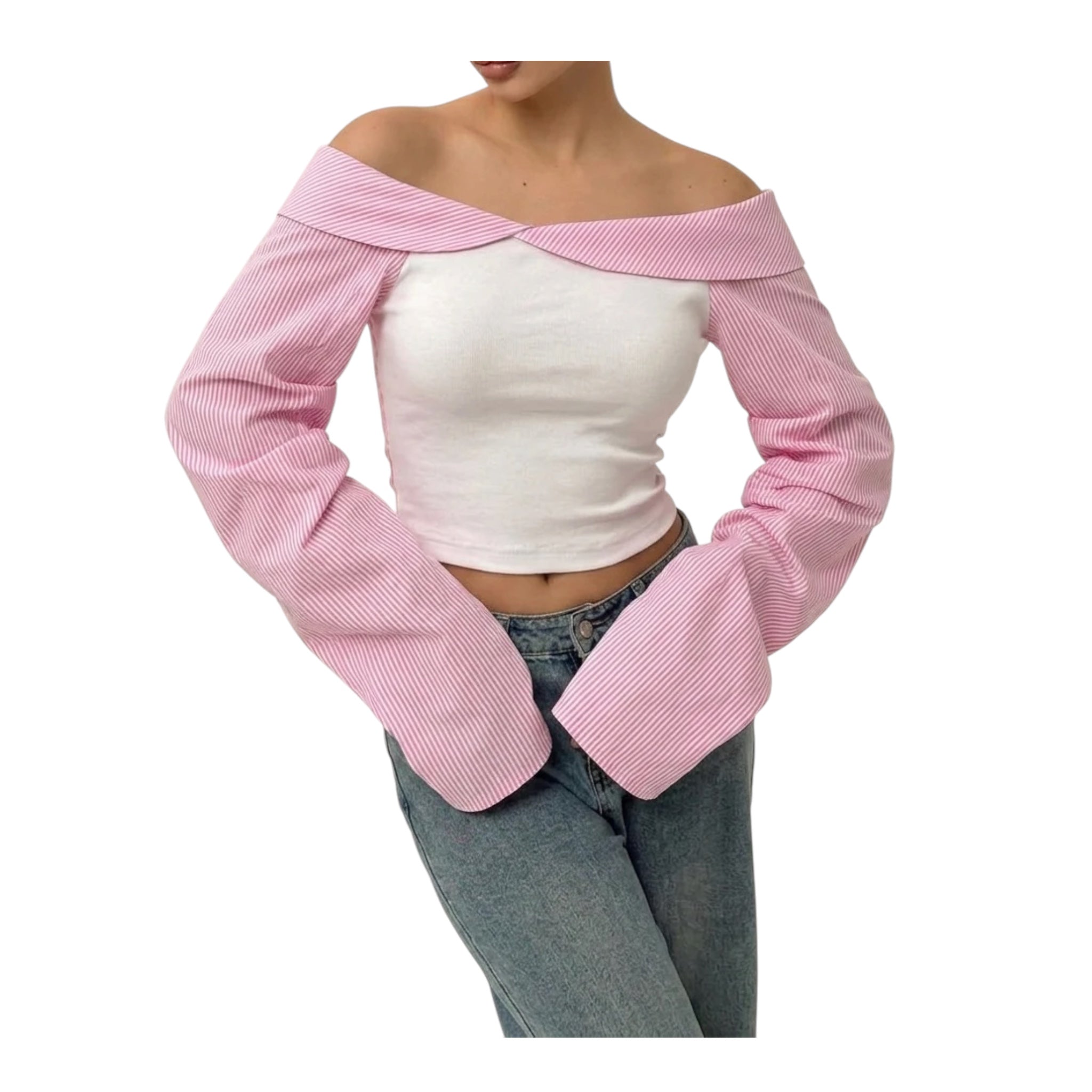 Pink Muse Off-Shoulder