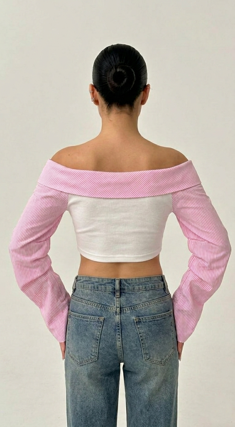 Pink Muse Off-Shoulder