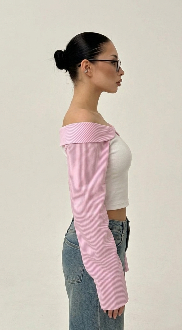 Pink Muse Off-Shoulder