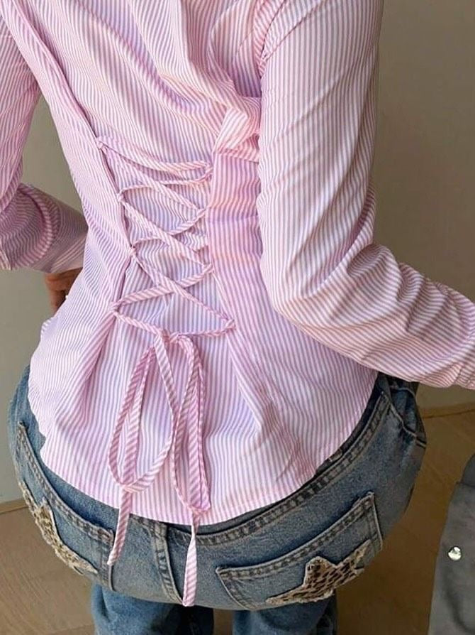 Rose Pinstripe Shirt