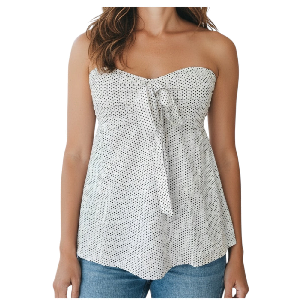 Monochrome Bow Tube Top