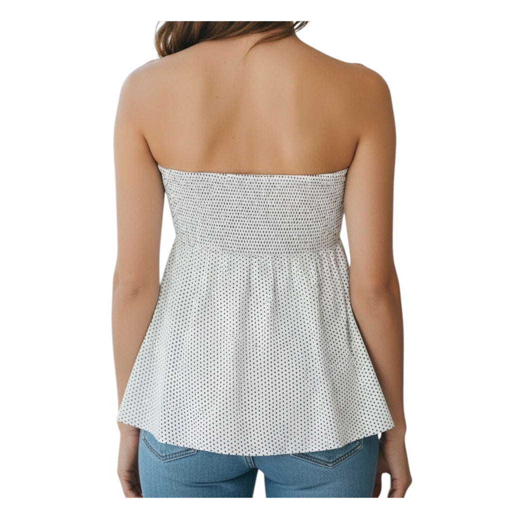 Monochrome Bow Tube Top