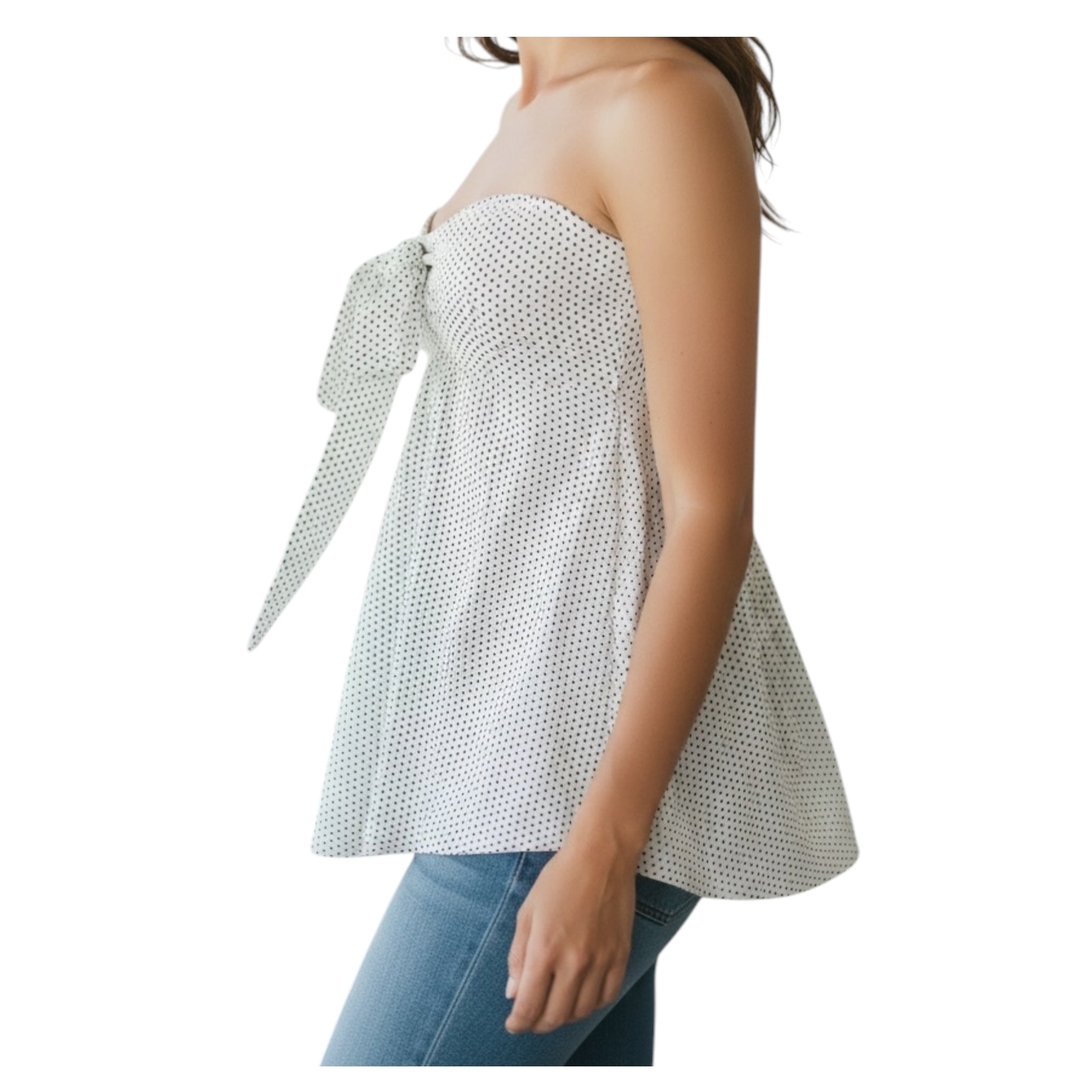 Monochrome Bow Tube Top