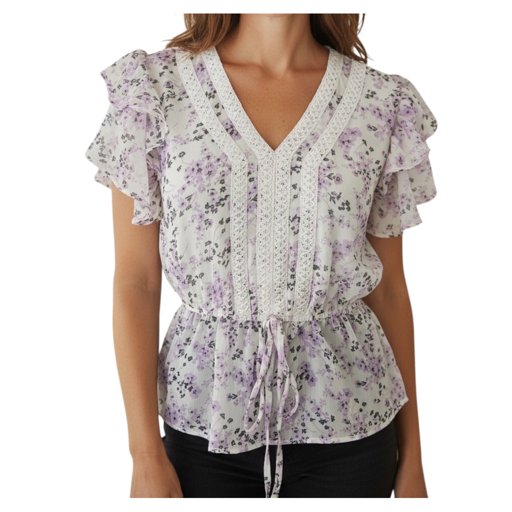 Lavender Lace Top