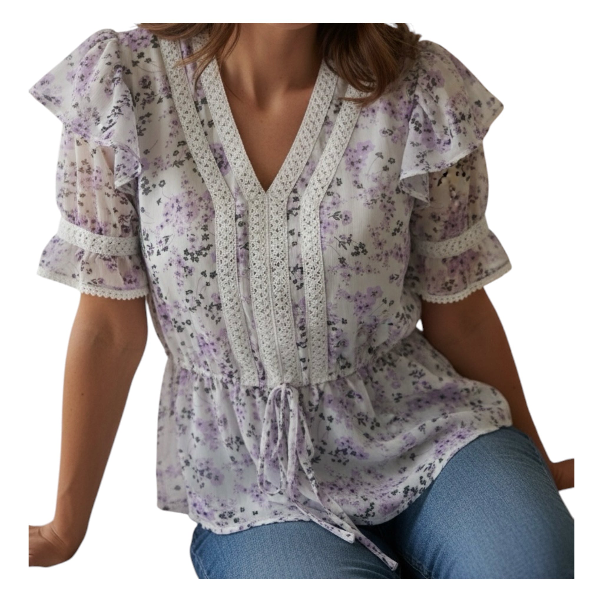 Lavender Lace Top