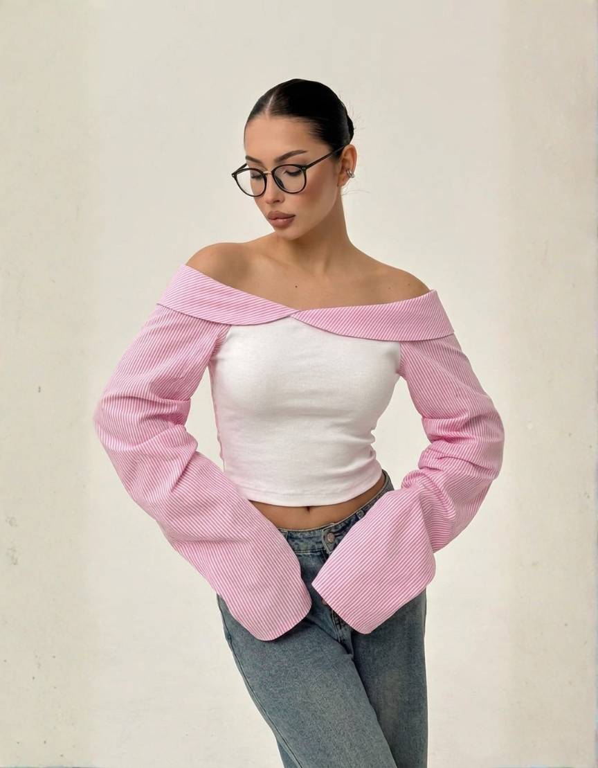 Pink Muse Off-Shoulder