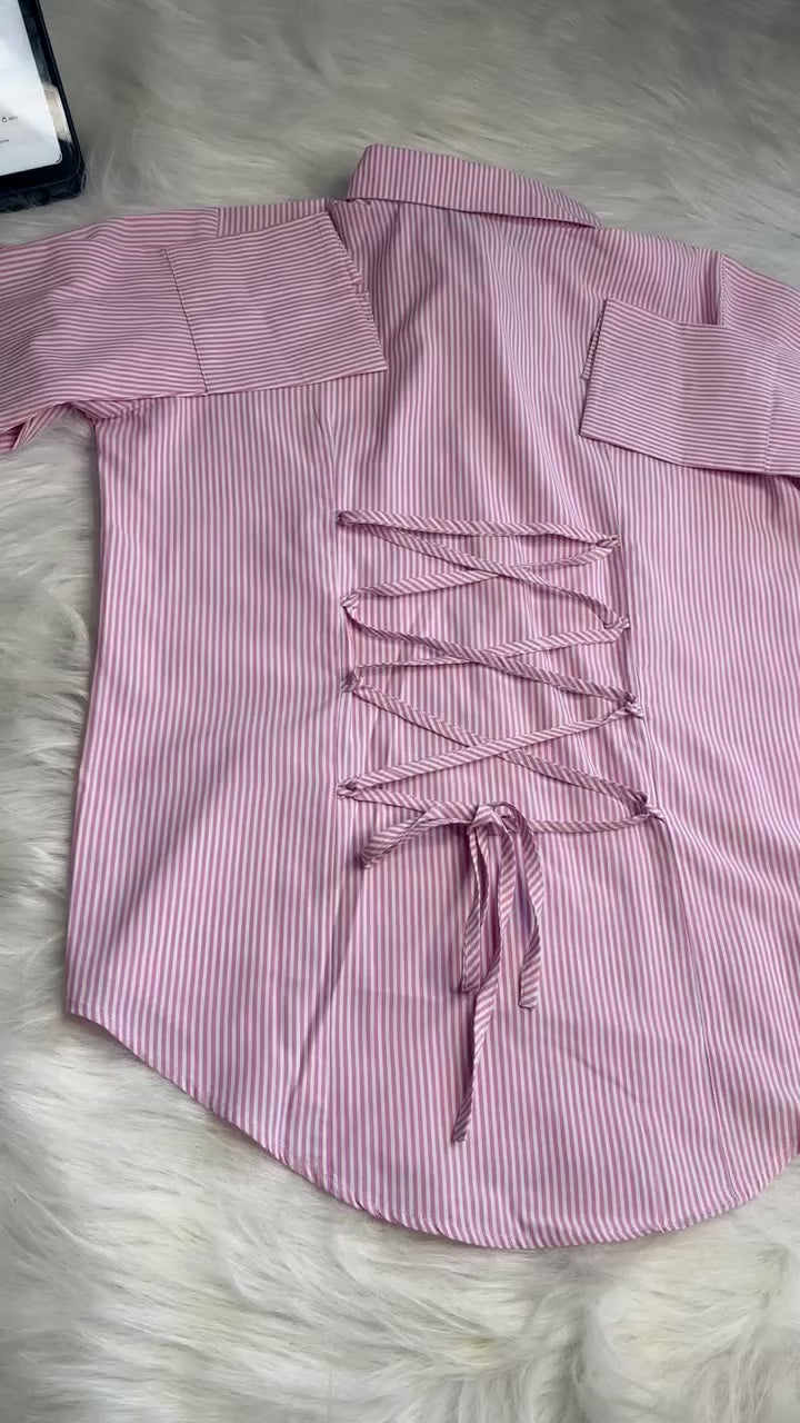 Rose Pinstripe Shirt
